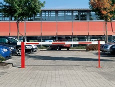 Wegesperre WES 3. 4,0 m/rot-weiss-Refelex/